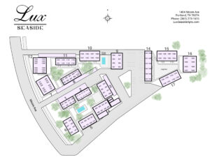 Lux Seaside site map